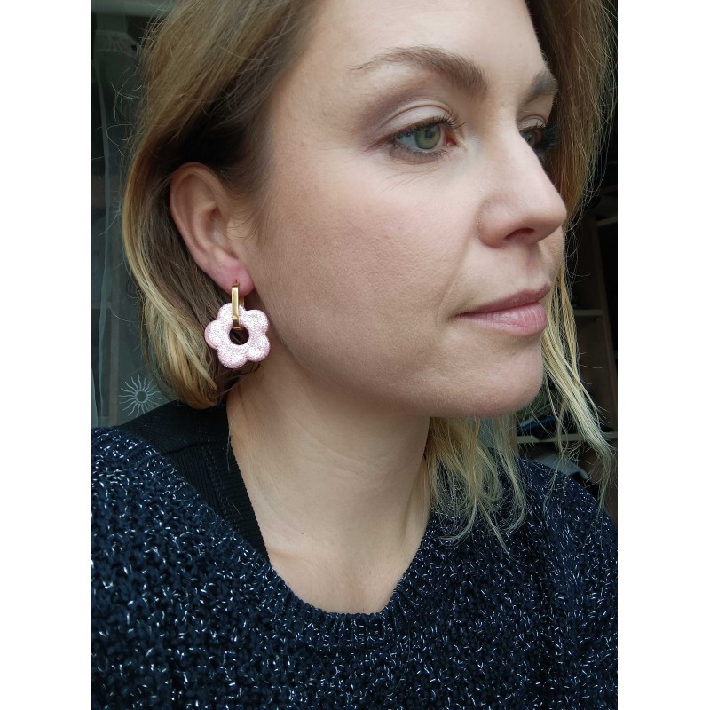Fleurs XL paillettes