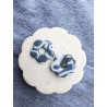 Fleurs XL wave Blue sky
