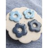 Fleurs XL unies Blue Sky