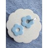 Fleurs XL unies Blue Sky
