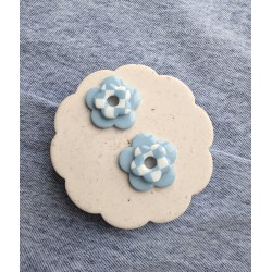 Fleurs XL unies Blue Sky