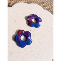 Fleurs blue Rainbow