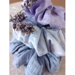 Bouquet Scrunchies bleus