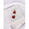 Coeurs red love argile