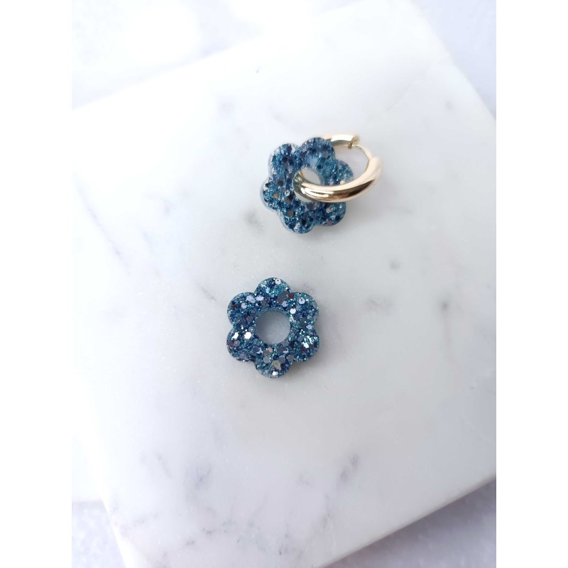 Fleurs paillettes